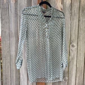 Sheer Natura Floral Blouse